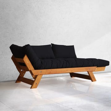 Zylar 2-sits Fällbar Bäddsoffa i Tyg med Träram - Svart - Möbler - Soffa - Bäddsoffa - Bäddsoffa 2 sits
