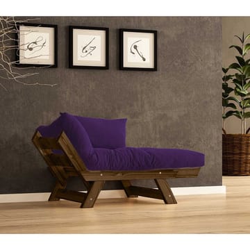 Zylar 2-sits Längsbäddad Bäddsoffa med Träram 75x140 cm i Linne - Lila - Möbler - Soffa - Bäddsoffa - Bäddsoffa 2 sits