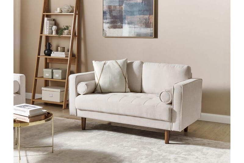 Babur Soffa 2-sits - Beige/Mörkt trä - Möbler - Soffa - 2 sits soffa