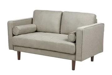 Babur Soffa 2-sits - Taupe/Mörkt trä - Möbler - Soffa - 2 sits soffa