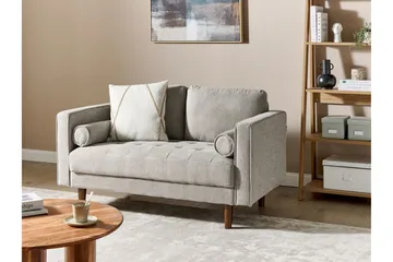 Babur Soffa 2-sits - Taupe/Mörkt trä - Möbler - Soffa - 2 sits soffa