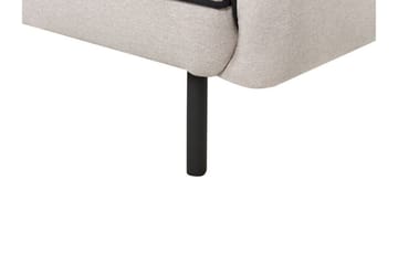 Balint 3-sits Djup Svängd Soffa i Tyg med Kantpipning - Grå - Möbler - Soffa - 3 sits soffa