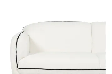 Balint Soffa 3-sits - Vit/Svart - Möbler - Soffa - 3 sits soffa