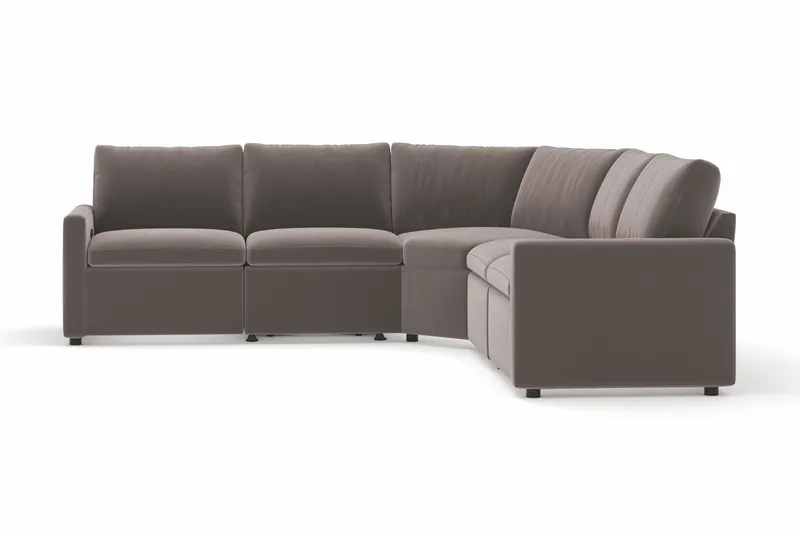 Barsele Hörnsoffa med Elektrisk Recliner 5-sits - Brun - Möbler - Soffa - Biosoffa & reclinersoffa