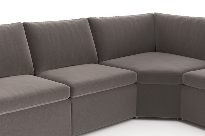 Barsele Hörnsoffa med Recliner 5-sits - Brun - Möbler - Soffa - Biosoffa & reclinersoffa