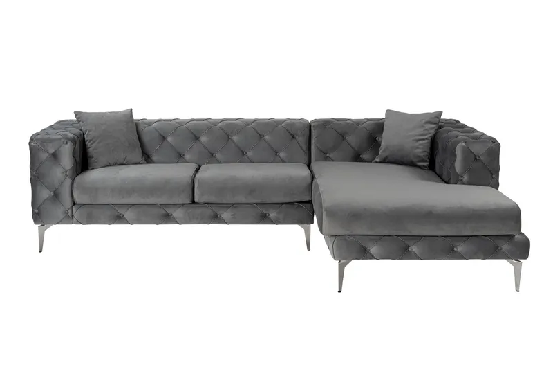 Beachport 3-sits Soffa med Divan Höger - Antracit - Möbler - Soffa - Divansoffor & schäslongsoffa