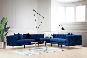 Beachport Hörnsoffa 6-sits - Blå - Möbler - Soffa - Hörnsoffa