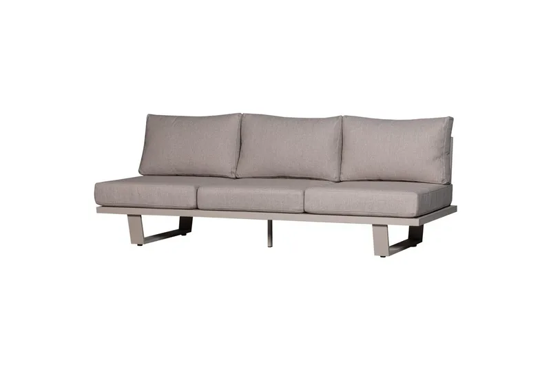 Bear 3-sits Soffa i Tyg med Metallunderrede, Beige
