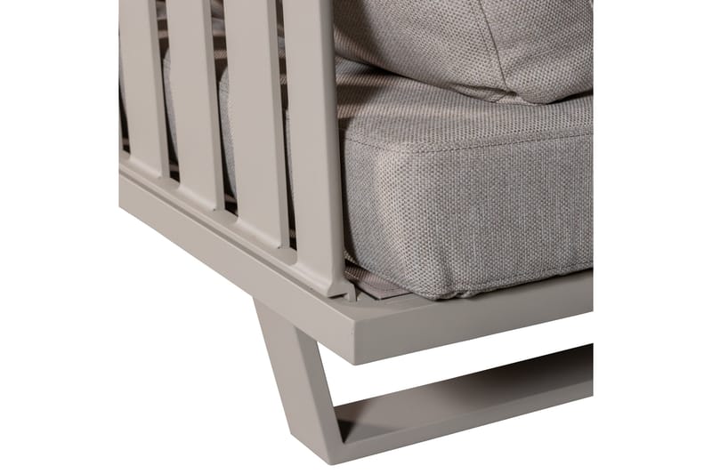 Bear 3-sits Soffa i Tyg med Metallunderrede - Beige - Möbler - Soffa - 3 sits soffa