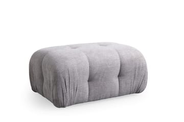 Belgin Bubblig Divansoffa 2-sits med fasta armstöd - Ljusgrå - Möbler - Soffa - Modulsoffor - Komplett modulsoffa