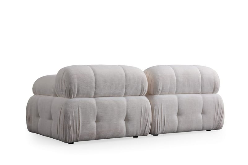 Belgin Bubblig Soffa 2-sits med fasta armstöd - Vit - Möbler - Soffa - Modulsoffor - Komplett modulsoffa