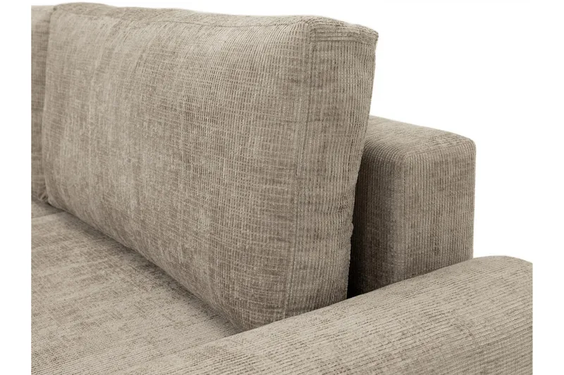 Bella Bäddsoffa 3-sits i Plysch - Grå - Möbler - Soffa - Bäddsoffa