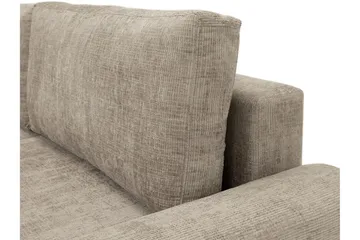Bella Bäddsoffa 3-sits i Plysch - Beige - Möbler - Soffa - Bäddsoffa
