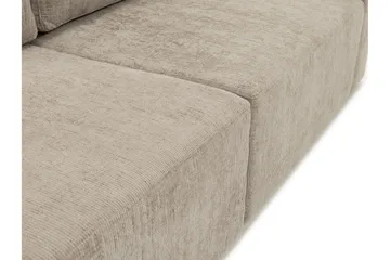 Bella Bäddsoffa 3-sits i Plysch - Beige - Möbler - Soffa - Bäddsoffa