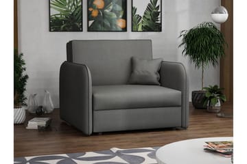 Bensbyn 1-sits Utdragbar Bäddsoffa med Förvaring i Tyg - Grå - Möbler - Soffa - Bäddsoffa - Bäddsoffa 2 sits
