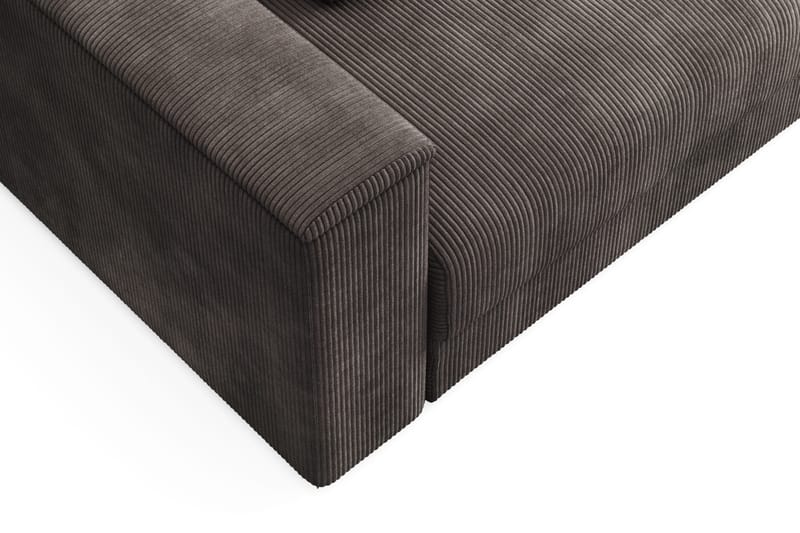 Bergen Extra djup 3-sits Bäddsoffa med Bäddmadrass i Memoryskum och Tvättbar klädsel - Mörkgrå - Möbler - Soffa - Bäddsoffa - Bäddsoffa 3 sits