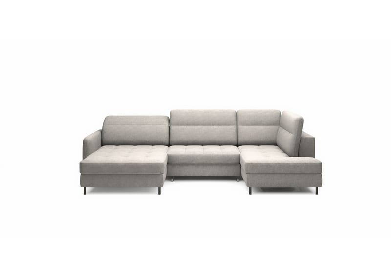Berrto Soffa med Divan och Schäslong 5-sits, Beige
