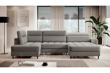Berrto Soffa med Divan och Schäslong 5-sits - Grå - Möbler - Soffa - U-soffa