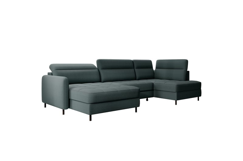Berrto Soffa med Divan och Schäslong 5-sits - Grå - Möbler - Soffa - U-soffa
