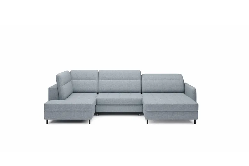 Berrto Soffa med Divan och Schäslong 5-sits - Grå - Möbler - Soffa - U-soffa