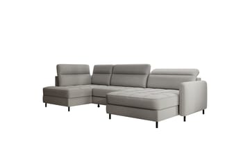 Berrto Soffa med Divan och Schäslong 5-sits - Grå - Möbler - Soffa - U-soffa
