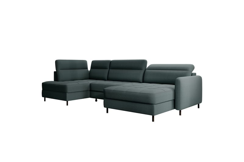Berrto Soffa med Divan och Schäslong 5-sits - Grön - Möbler - Soffa - U-soffa