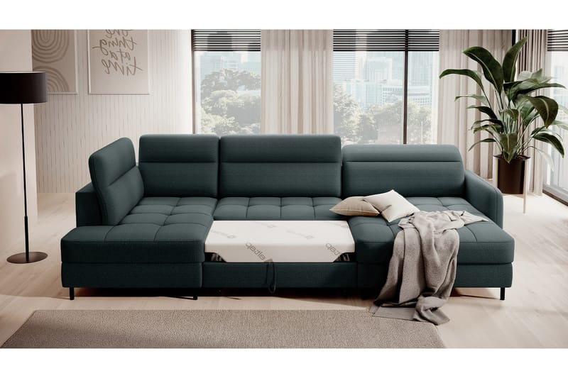 Berrto Soffa med Divan och Schäslong 5-sits - Grön - Möbler - Soffa - U-soffa
