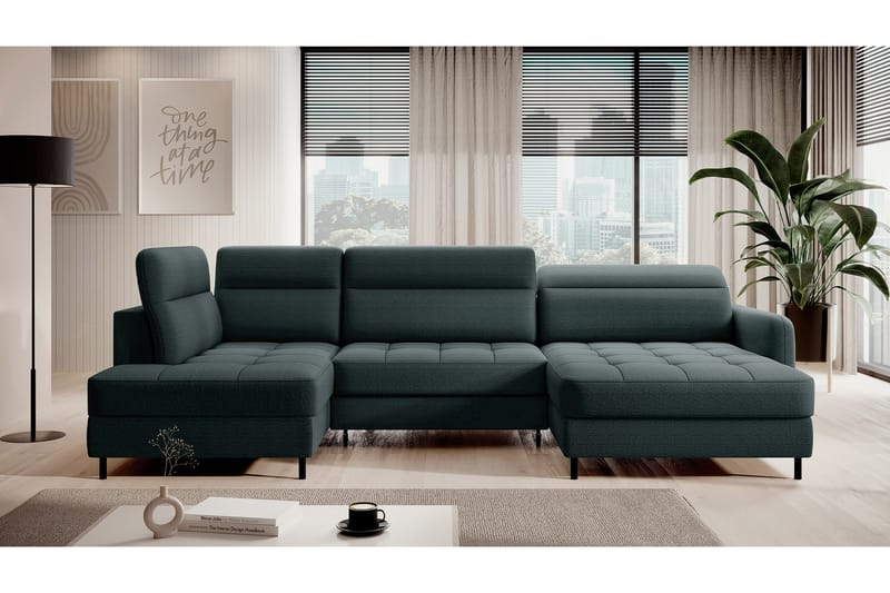Berrto Soffa med Divan och Schäslong 5-sits - Grön - Möbler - Soffa - U-soffa