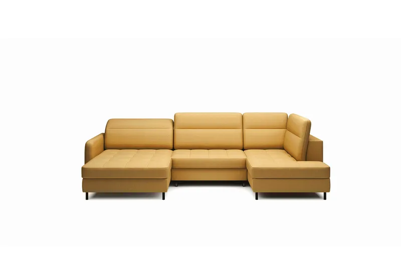 Berrto Soffa med Divan och Schäslong 5-sits - Guld - Möbler - Soffa - U-soffa