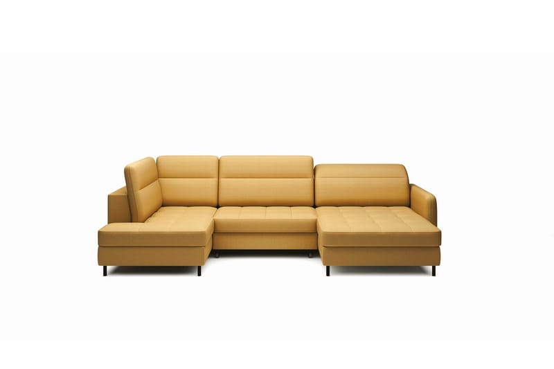 Berrto Soffa med Divan och Schäslong 5-sits - Guld - Möbler - Soffa - U-soffa