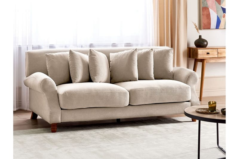 Bijan Soffa 2-sits - Beige/Mörkt trä - Möbler - Soffa - 2 sits soffa