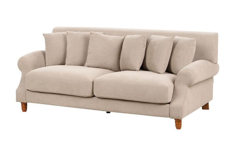 Bijan Soffa 2-sits - Beige/Mörkt trä - Möbler - Soffa - 2 sits soffa