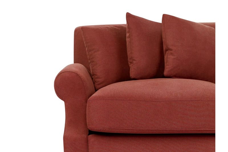 Bijan Soffa 2-sits - Röd/Mörkt trä - Möbler - Soffa - 2 sits soffa