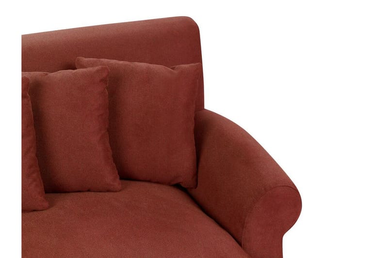 Bijan Soffa 2-sits - Röd/Mörkt trä - Möbler - Soffa - 2 sits soffa