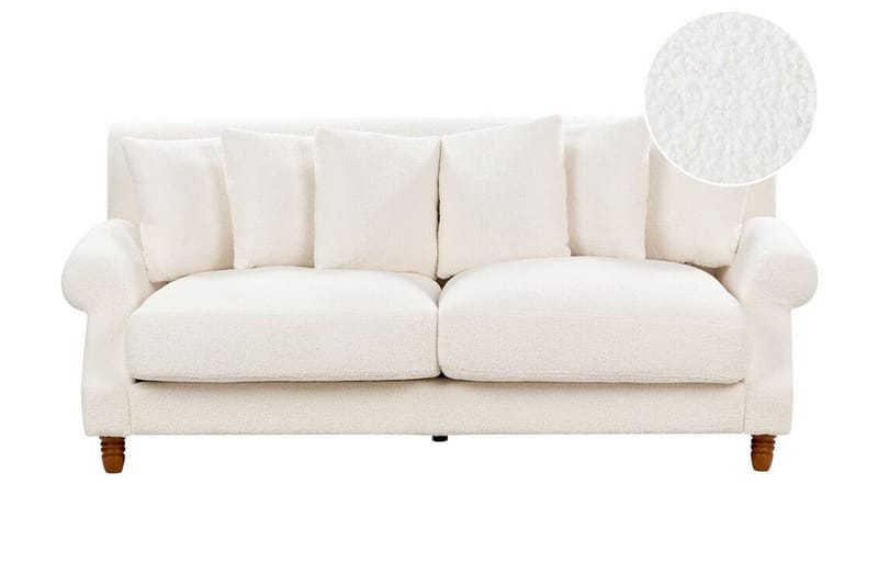 Bijan Soffa 2-sits - Vit/Mörkt trä - Möbler - Soffa - 2 sits soffa