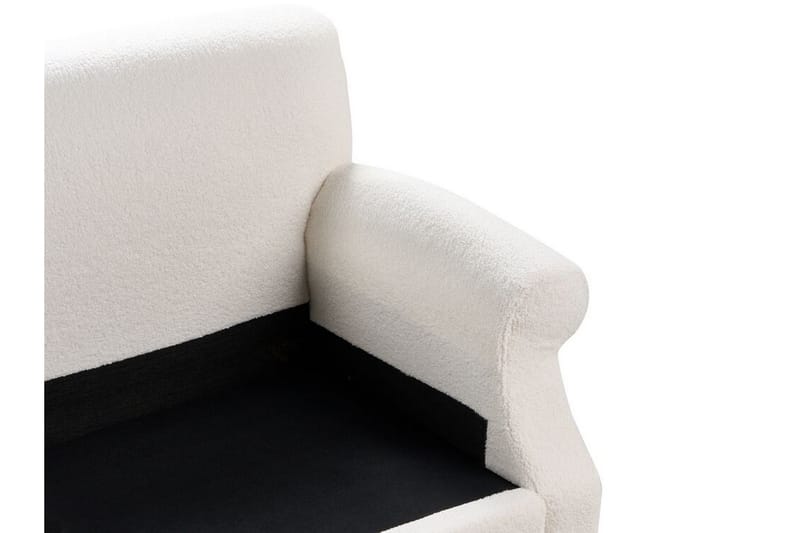 Bijan Soffa 3-sits - Vit/Mörkt trä - Möbler - Soffa - 3 sits soffa