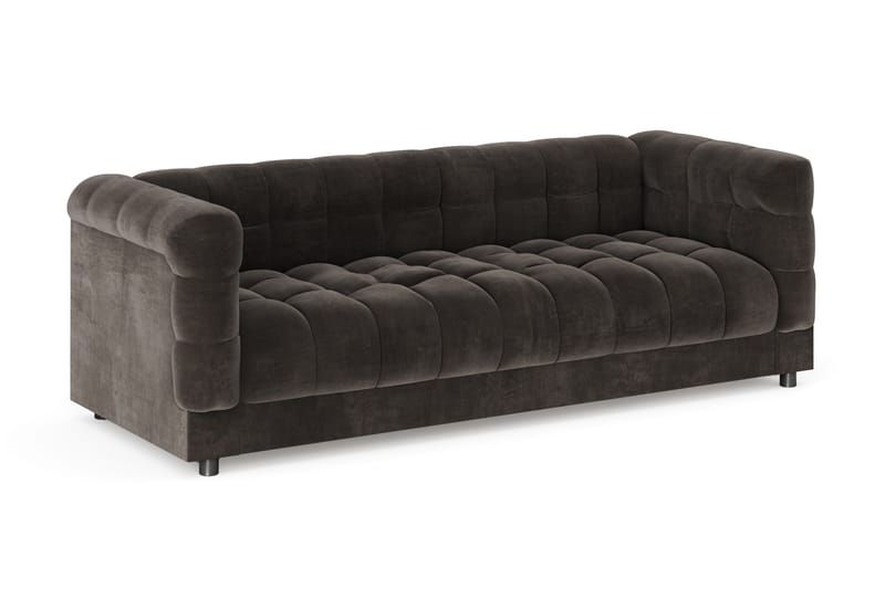 Billsta 3-sits Soffa - Mörkgrå - Möbler - Soffa - Sammetssoffa