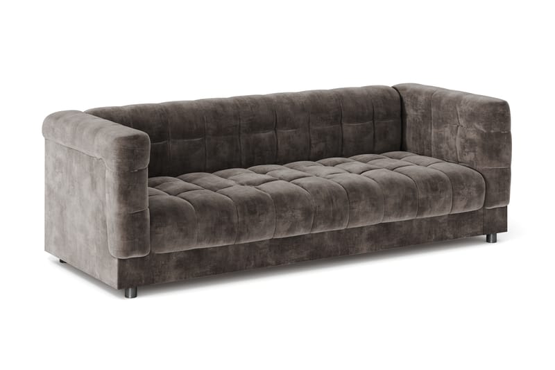 Billsta 3-sits Soffa - Mörkgrå - Möbler - Soffa - Sammetssoffa