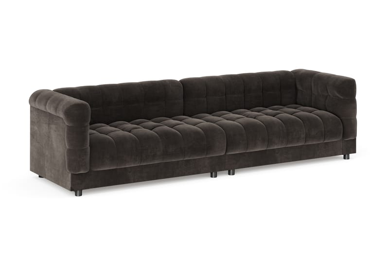 Billsta 4-sits Soffa - Mörkgrå - Möbler - Soffa - Sammetssoffa