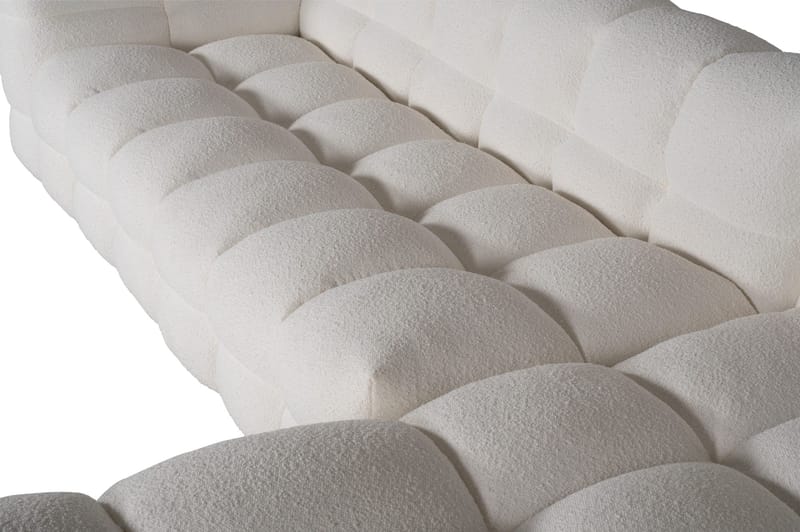 Billy divansoffa offwhite - Bubblig design - 322 cm - Cream - Möbler - Soffa - Divansoffor & schäslongsoffa