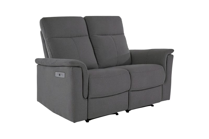 2-sitssoffa Southbrook Antracit, Tyg/Trä/Metall, Elektrisk vilstol - Antracit, Tyg/Trä/Metall, Elektrisk vilstol - Möbler - Soffa - Biosoffa & reclinersoffa - 2 sits biosoffa & reclinersoffa