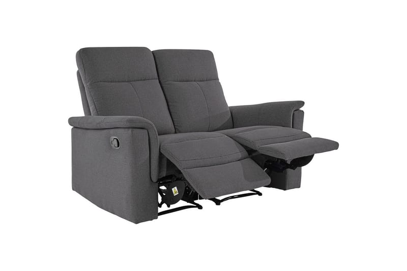 2-sitssoffa Southbrook Antracit, Tyg/Trä/Metall, Manuell vilstol - Antracit, Tyg/Trä/Metall, Manuell vilstol - Möbler - Soffa - Biosoffa & reclinersoffa - 2 sits biosoffa & reclinersoffa