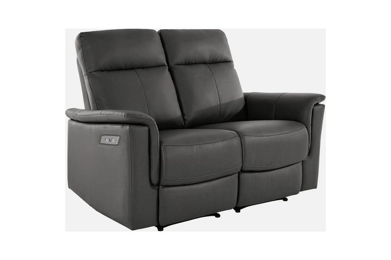 2-sitssoffa Southbrook Grå, PU/trä/metall, Elektrisk vilstol - Grå, PU/trä/metall, Elektrisk vilstol - Möbler - Soffa - Biosoffa & reclinersoffa - 2 sits biosoffa & reclinersoffa