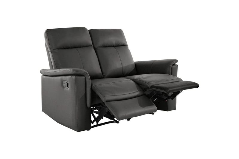 2-sitssoffa Southbrook Grå, PU/trä/metall, Manuell vilstol - Grå, PU/trä/metall, Manuell vilstol - Möbler - Soffa - Biosoffa & reclinersoffa - 2 sits biosoffa & reclinersoffa