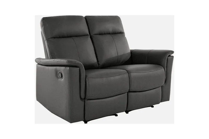 2-sitssoffa Southbrook Grå, PU/trä/metall, Manuell vilstol - Grå, PU/trä/metall, Manuell vilstol - Möbler - Soffa - Biosoffa & reclinersoffa - 2 sits biosoffa & reclinersoffa