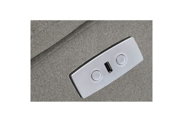 2-sitssoffa Southbrook Ljusgrå, Tyg/Trä/Metall, Elektrisk vilstol - Ljusgrå, Tyg/Trä/Metall, Elektrisk vilstol - Möbler - Soffa - Biosoffa & reclinersoffa - 2 sits biosoffa & reclinersoffa