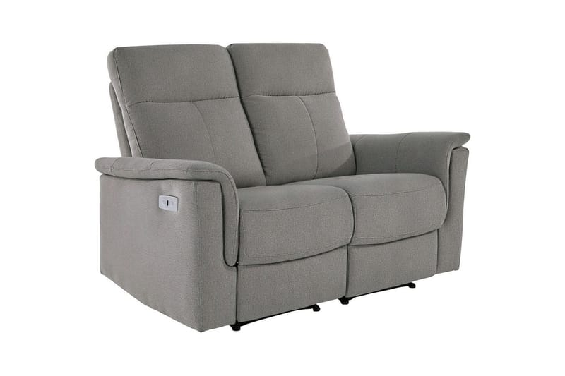 2-sitssoffa Southbrook Ljusgrå, Tyg/Trä/Metall, Elektrisk vilstol - Ljusgrå, Tyg/Trä/Metall, Elektrisk vilstol - Möbler - Soffa - Biosoffa & reclinersoffa - 2 sits biosoffa & reclinersoffa