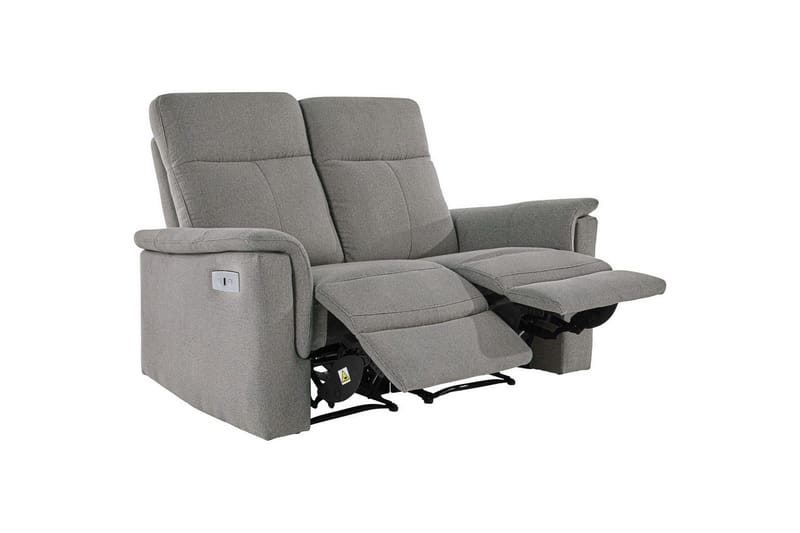 2-sitssoffa Southbrook Ljusgrå, Tyg/Trä/Metall, Elektrisk vilstol - Ljusgrå, Tyg/Trä/Metall, Elektrisk vilstol - Möbler - Soffa - Biosoffa & reclinersoffa - 2 sits biosoffa & reclinersoffa