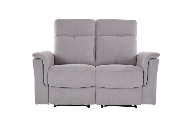 2-sitssoffa Southbrook Ljusgrå, Tyg/Trä/Metall, Manuell vilstol - Ljusgrå, Tyg/Trä/Metall, Manuell vilstol - Möbler - Soffa - Biosoffa & reclinersoffa - 2 sits biosoffa & reclinersoffa