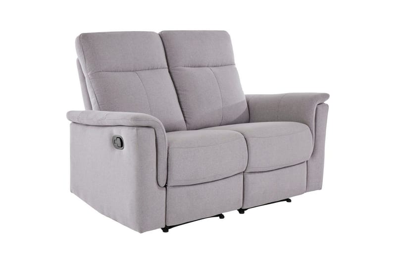 2-sitssoffa Southbrook Ljusgrå, Tyg/Trä/Metall, Manuell vilstol, Ljusgrå, Tyg/Trä/Metall, Manuell vilstol